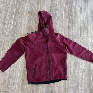 NIKE tech fleece zip-up jacket hooded red men’s sz L hoodie streetwear